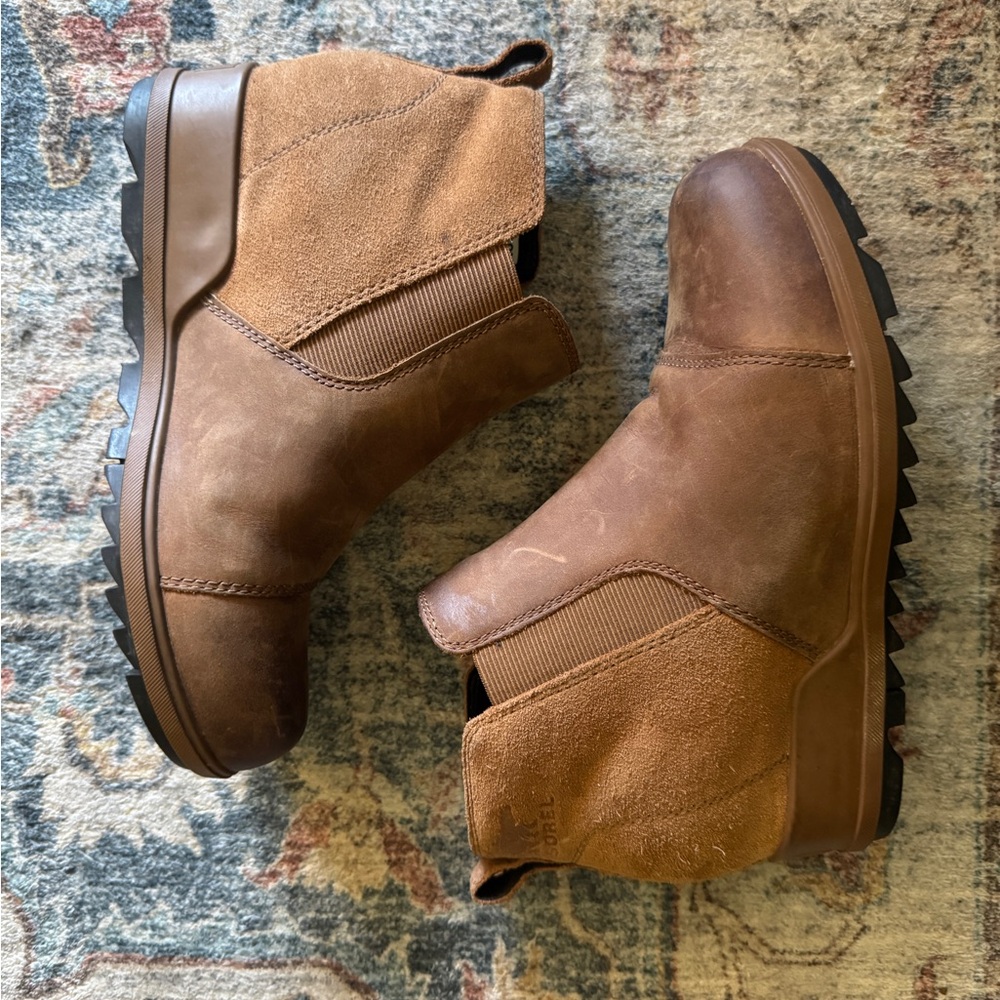Sorel Evie Pull-On Suede Booties - Picture 2 of 5